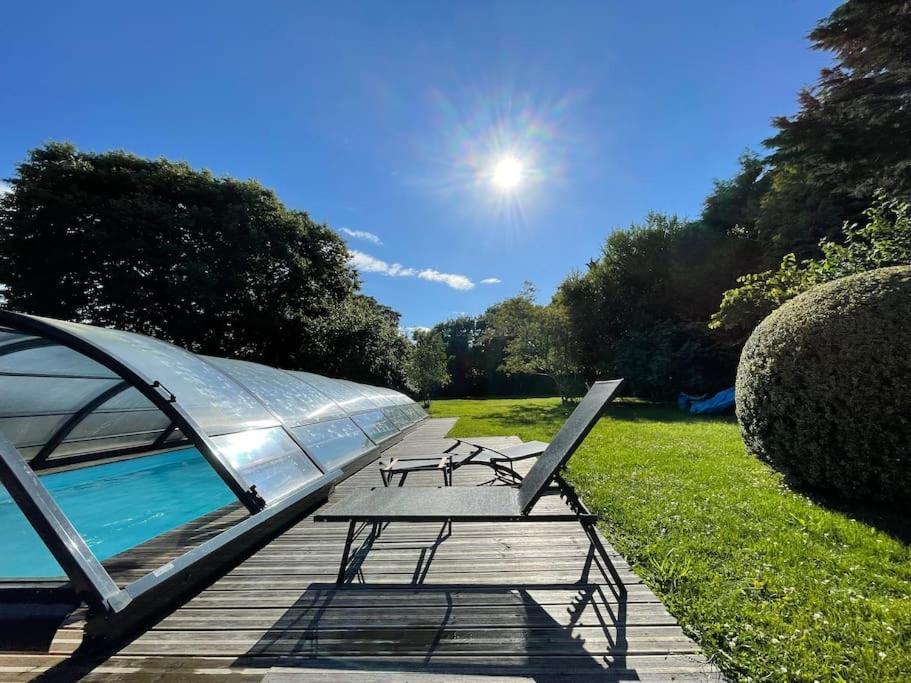 Le Gite Marie-Galante : Belle Maison D'Hotes Avec Acces Piscine En Ete Lanmeur ภายนอก รูปภาพ