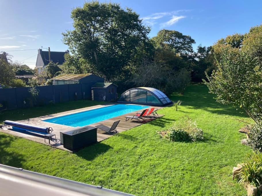 Le Gite Marie-Galante : Belle Maison D'Hotes Avec Acces Piscine En Ete Lanmeur ภายนอก รูปภาพ